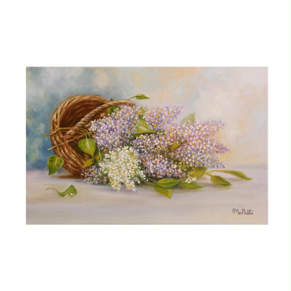 Πίνακας με Πασχαλιές σε Καλάθι 40x60 cm